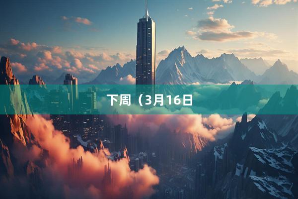 下周（3月16日